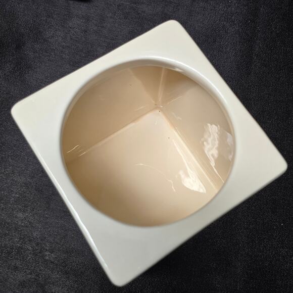 Home Essentials Danbury Collection White Ceramic Square Canister Set - Picture 6 of 16